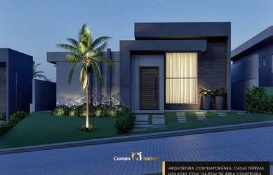 Imagem: A casa em condomínio possui 3 Dormitórios, 4 Banheiros, 2