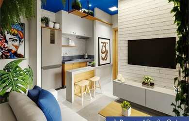 Imagem: O studioe possui 2 Dormitórios, 2 Banheiros, 2 Vagas na garagem