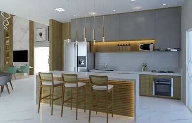 Imagem 4: Lindissima Casa 4 Suites no Alphaville 2 Area Gourmet c Piscina e Churrasqueira