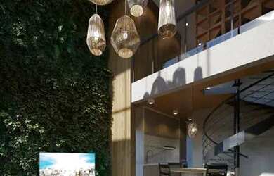 Imagem: O apartamento possui 1 Dormitório, 1 Banheiro, 1 Vaga na garagem