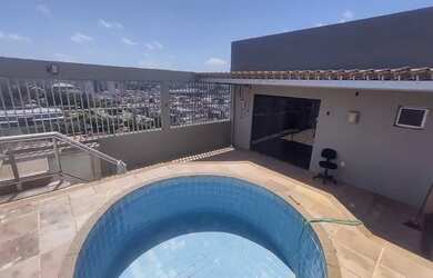 Imagem: O apartamento na cobertura possui 3 Dormitórios, 5 Banheiros