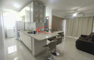 Imagem: O apartamento possui 1 Dormitório, 1 Banheiro, 1 Vaga na garagem