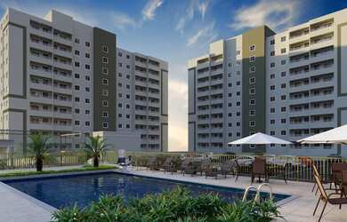 Imagem: O apartamento possui 2 Dormitórios, 2 Banheiros, 1 Vaga na