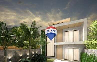 Imagem: A casa em condomínio possui 4 Dormitórios, 2 Banheiros, 4