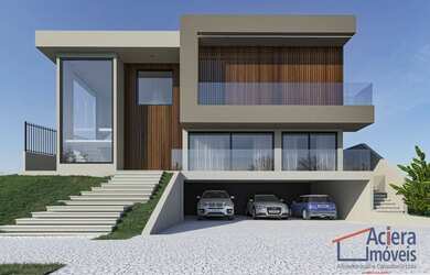 Imagem: A casa em condomínio possui 4 Dormitórios, 4 Banheiros, 5