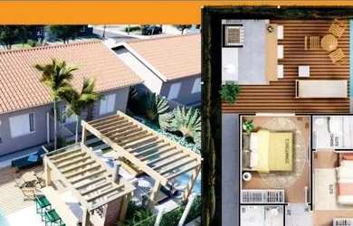 Imagem: A casa em condomínio possui 2 Dormitórios, 1 Banheiro, 1 Vaga