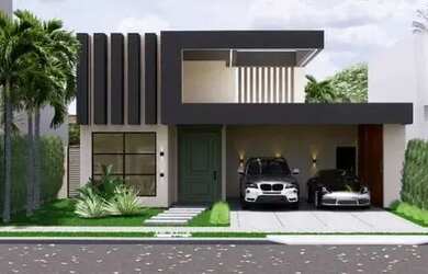 Imagem: A casa em condomínio possui 3 Dormitórios, 1 Banheiro, 3 Vagas