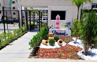 Imagem: O apartamento possui 2 Dormitórios, 1 Banheiro, 1 Vaga na garagem