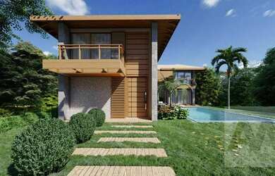 Imagem: A casa possui 3 Dormitórios, 5 Banheiros, 2 Vagas na garagem