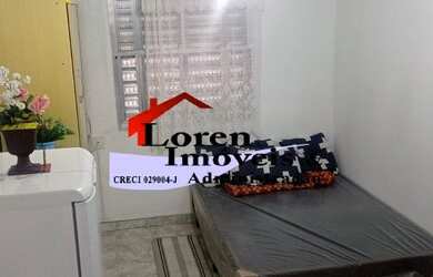 Imagem: O apartamento possui 1 Dormitório, 1 Banheiro, 1 Vaga na garagem