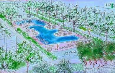 Imagem: O apartamento possui 1 Dormitório, 1 Banheiro, 1 Vaga na garagem