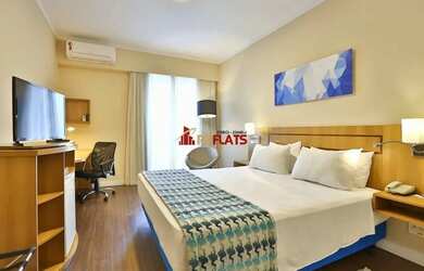 Imagem: O studio possui 1 Dormitório, 1 Banheiro, 1 Vaga na garagem