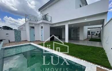 Imagem: A casa em condomínio possui 5 Dormitórios, 5 Banheiros, 4