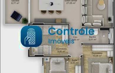 Imagem 7: S/Excelente opção de imóvel na planta, no Bairro Kobrasol em São José