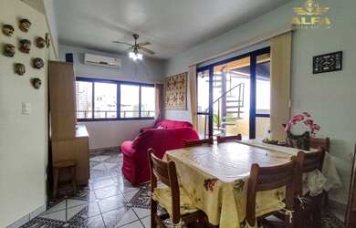 Imagem 2: Cobertura com vista para o mar, piscina e churrasqueira na Praia das Astúrias...