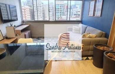 Imagem: O apartamento possui 1 Dormitório, 1 Banheiro, 1 Vaga na garagem