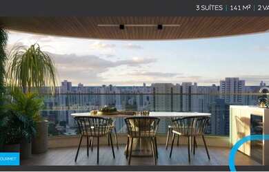 Imagem: O apartamento possui 3 Dormitórios, 4 Banheiros, 2 Vagas na