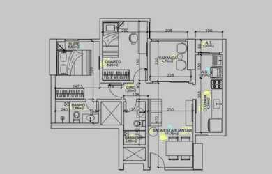 Imagem 4: Imóvel para venda tem 56 metros quadrados com 2 quartos em Jockey de...