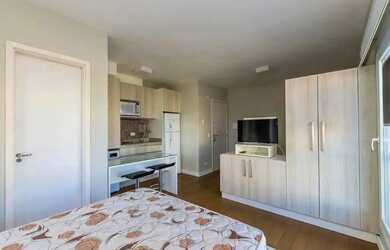 Imagem: O apartamento possui 1 Dormitório, 1 Banheiro, 28m² de Área