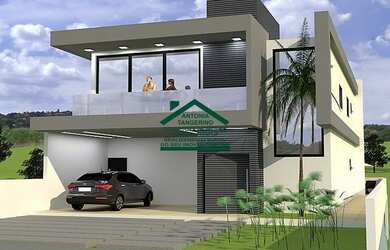 Imagem: A casa em condomínio possui 4 Dormitórios, 5 Banheiros, 4