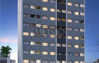 Imagem: O studio possui 1 Dormitório, 1 Banheiro, 27m² de Área e