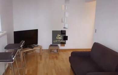 Imagem: O studio possui 1 Dormitório, 1 Banheiro, 1 Vaga na garagem