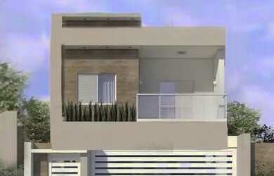 Imagem: A casa possui 2 Dormitórios, 1 Banheiro, 2 Vagas na garagem