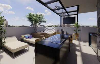 Imagem: O apartamento na cobertura possui 4 Dormitórios, 3 Banheiros