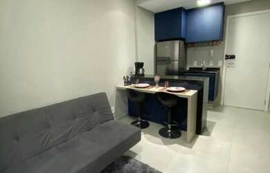 Imagem: O studio possui 1 Dormitório, 1 Banheiro, 1 Vaga na garagem