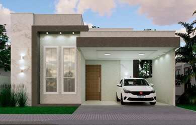 Imagem: A casa em condomínio possui 3 Dormitórios, 3 Banheiros, 120m²