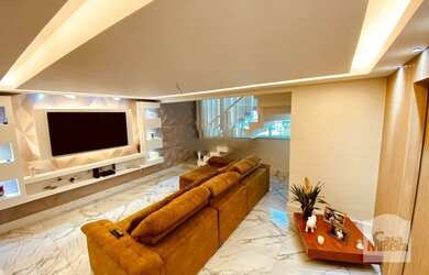 Imagem: O apartamento na cobertura possui 4 Dormitórios, 5 Banheiros