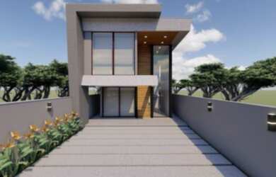 Imagem: A casa em condomínio possui 4 Dormitórios, 5 Banheiros, 2