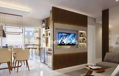 Imagem: O apartamento possui 2 Dormitórios, 1 Banheiro, 2 Vagas na