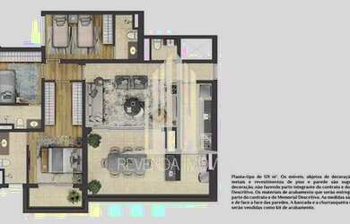 Imagem: O apartamento possui 3 Dormitórios, 2 Banheiros, 2 Vagas na