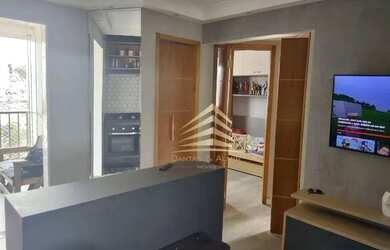 Imagem: O apartamento possui 2 Dormitórios, 1 Banheiro, 1 Vaga na garagem