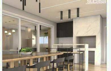 Imagem: A casa em condomínio e possui 4 Dormitórios, Suítes, 2 Banheiros