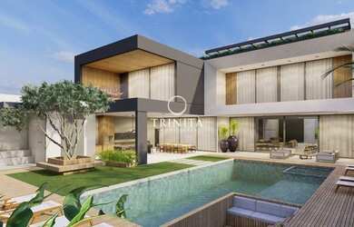 Imagem: A casa em condomínio possui 5 Dormitórios, 5 Banheiros, 3