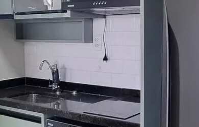 Imagem: O apartamento possui 1 Dormitório, 1 Banheiro, 37m² de Área