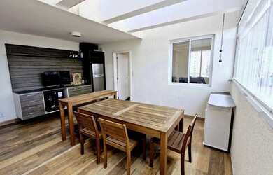 Imagem: O apartamento na cobertura possui 2 Dormitórios, 3 Banheiros