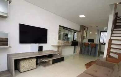 Imagem: O apartamento possui 1 Dormitório, 1 Banheiro, 1 Vaga na garagem