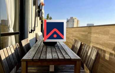 Imagem: O apartamento possui 1 Dormitório, 1 Banheiro, 1 Vaga na garagem