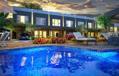 Imagem: A casa em condomínio possui 3 Dormitórios, 3 Banheiros, 1