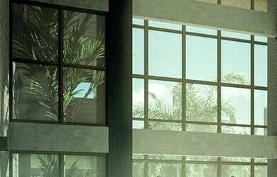 Imagem: O apartamento possui 2 Dormitórios, 1 Banheiro, 1 Vaga na garagem