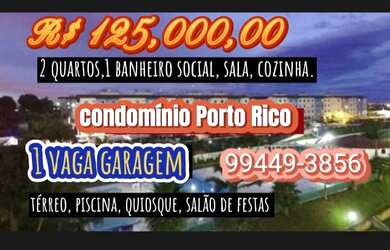 Imagem: O apartamento possui 2 Dormitórios, 1 Banheiro, 1 Vaga na garagem