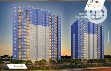 Imagem: O apartamento possui 2 Dormitórios, 1 Banheiro, 1 Vaga na garagem