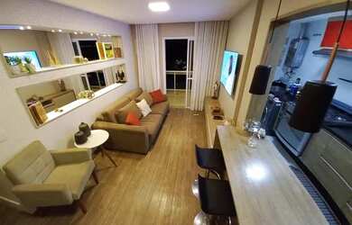 Imagem: O apartamento na cobertura possui 3 Dormitórios, 2 Banheiros