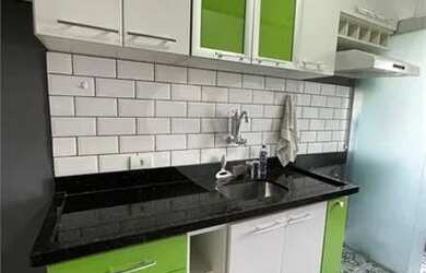 Imagem: O apartamento possui 2 Dormitórios, 1 Banheiro, 1 Vaga na garagem