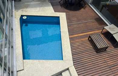 Imagem: O apartamento na cobertura possui 4 Dormitórios, 4 Banheiros