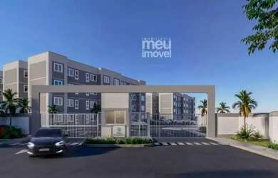 Imagem: O apartamento possui 2 Dormitórios, 1 Banheiro, 1 Vaga na garagem