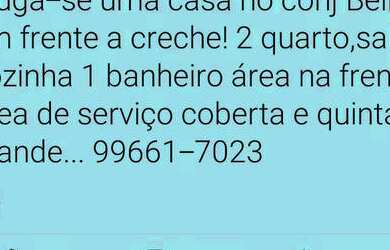 Imagem 1: Aluga-se uma casa no conj Belita cm frente a creche hen Simão dias